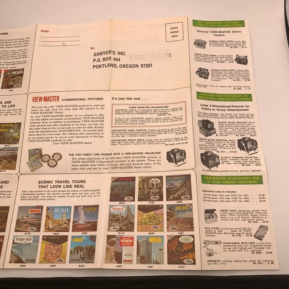 Vintage Sawyer’s View-Master Wonderful Wizard of Oz Packet FT45 3 Reels Booklet